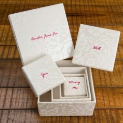 Gift Box Set - Floral Damask Pearl