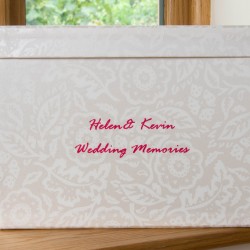 Memento Box - Floral Damask Pearl