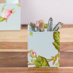 Pen Pot - Vintage Rose