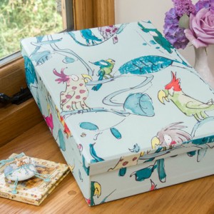 Keepsake Box - Cockatoo Aqua