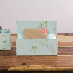 Letter Rack & Pen Pot - Anna Marie Aqua