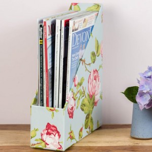 Magazine Holder - Vintage Rose