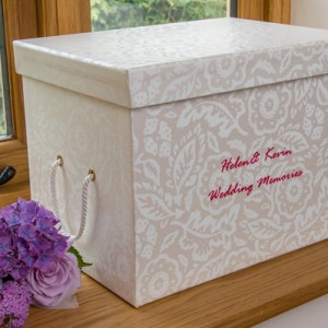 Memento Box - Floral Damask Pearl