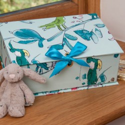 Treasure Box Small (A5) - Cockatoo Aqua