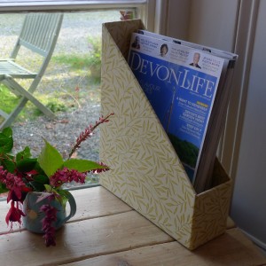 Magazine Holder - Lily Leaf Gold