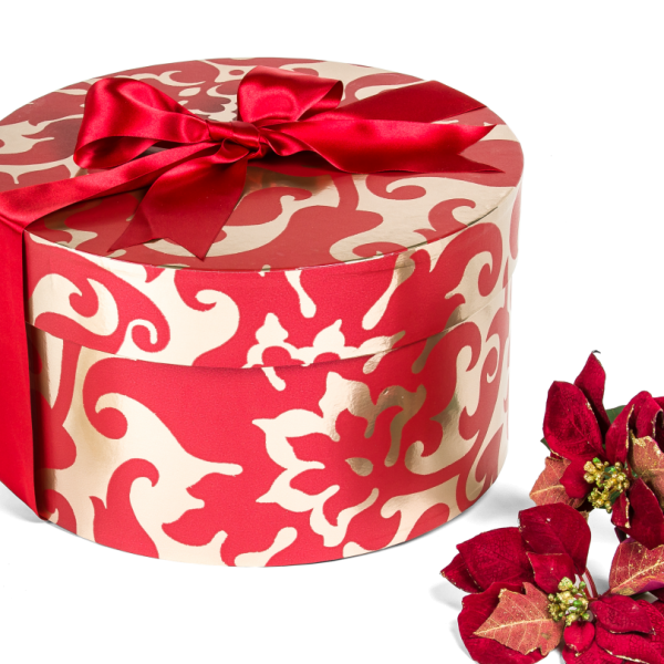 Circular Christmas Hat Box Midi  Yours to Keep  Beautiful Bespoke Boxes